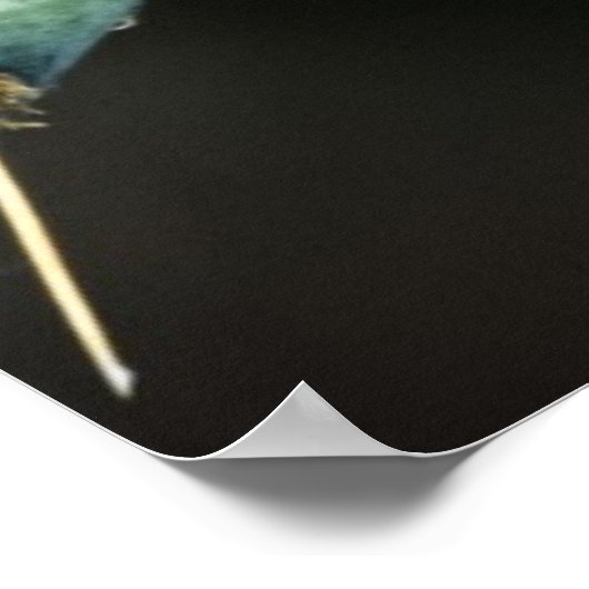 Grasshopper op Cactus Poster (Hoek)