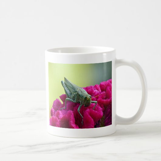 Grasshopper op Cockscomb Koffiemok (Rechts)