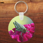 Grasshopper op Cockscomb Sleutelhanger (Voorkant)