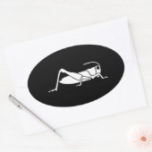 Grasshopper Ovale Sticker (Envelop)