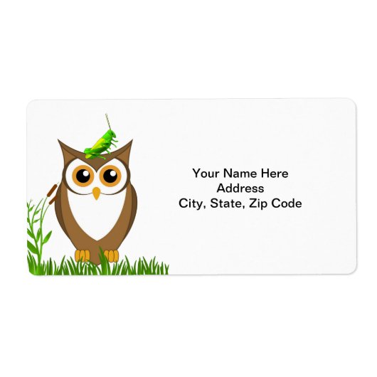 Grasshopper Owl Labels (Voorkant)