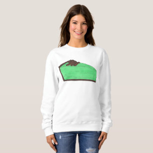 Grasshopper Pie Slice Dessert Foodie Sweatshirt