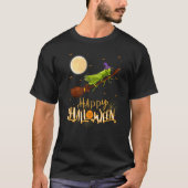 Grasshopper Ride Witch Shotgun Grasshopper Hallowe T-shirt (Voorkant)