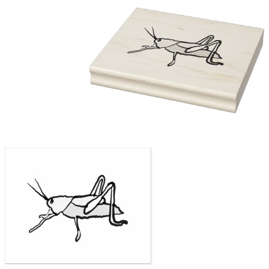 Grasshopper Rubberstempel (Gestempeld)