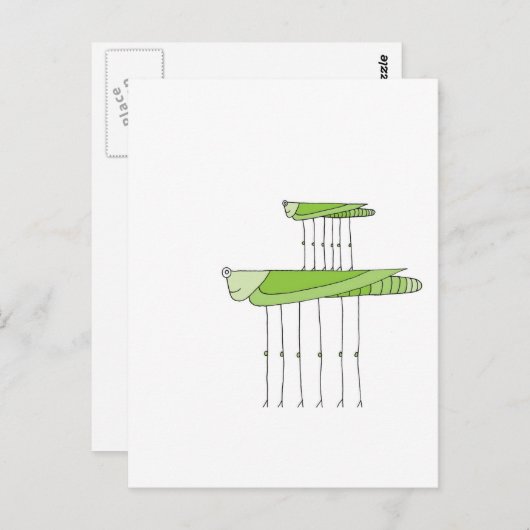 Grasshopper Stack Briefkaart (Voorkant / Achterkant)