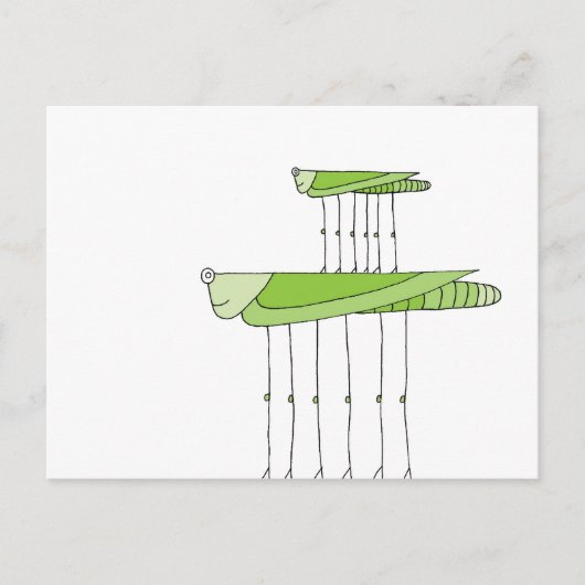 Grasshopper Stack Briefkaart (Voorkant)