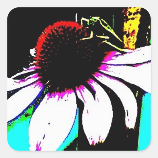 Grasshopper Vierkante Sticker (Voorkant)