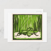 Grasshopper Vintage Illustration Briefkaart (Voorkant / Achterkant)