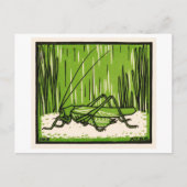 Grasshopper Vintage Illustration Briefkaart (Voorkant)