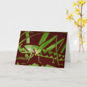 Grasshopper-Wenskaart Kaart (Gele Bloem)