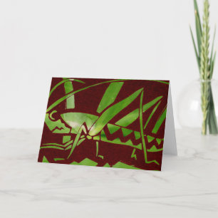 Grasshopper-Wenskaart Kaart