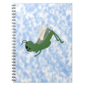 Grasshopper Whimsical Cartoon Art Notitieboek (Voorkant)