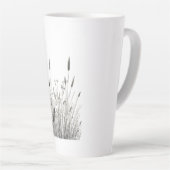 Grasshopper & Wild Grass Ink Art Coffee Mug Latte Mok (Rechterhoek)
