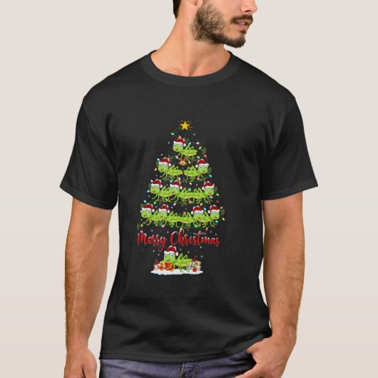 Grasshopper Xmas Verlichting Santa Grasshopper Chr T-shirt (Voorkant)
