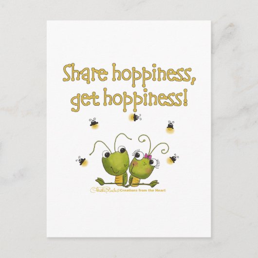 Grasshoppers delen Hoppiness Briefkaart (Voorkant)