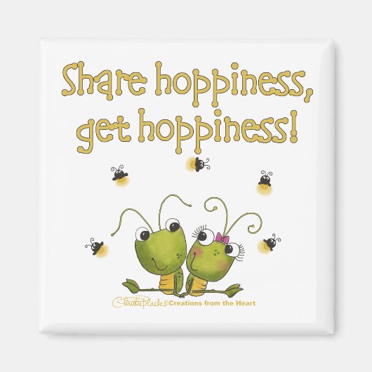 Grasshoppers delen Hoppiness Magneet (Voorkant)