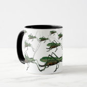 grasshoppers, Katydiden, Struiken Krickets Mok (Voorkant links)