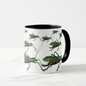  grasshoppers, Katydiden, Struiken Krickets Mok (Voorkant rechts)