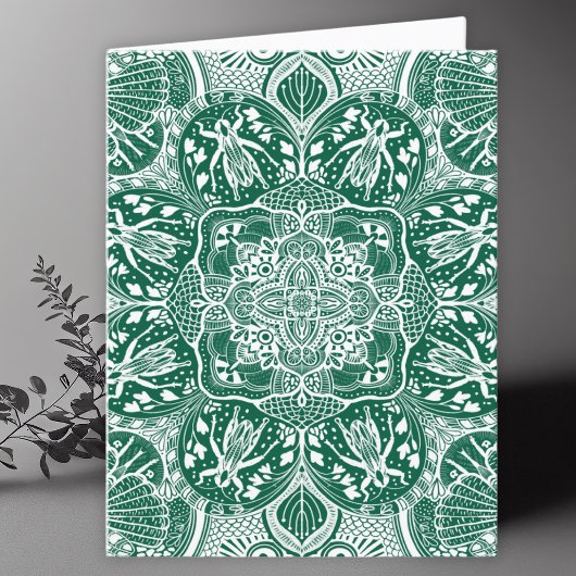 Grasshoppers Mandala Art Blank Bedankkaart