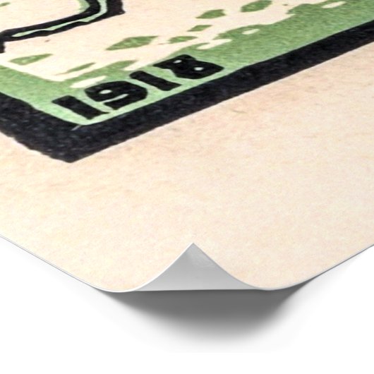 Grasshopping door Julie de Graag Poster (Hoek)