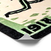 Grasshopping door Julie de Graag Poster (Hoek)