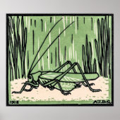 Grasshopping door Julie de Graag Poster (Voorkant)