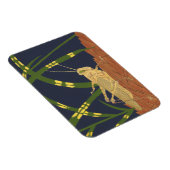 Grasshopping in groene gras op blauwe achtergrond magneet (Rechterzijde)