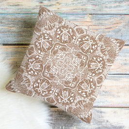 Grasshopping Mandala Kies je kleur Kussen