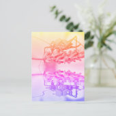 Grasshout boven water met reflectie briefkaart (Staand voorkant)