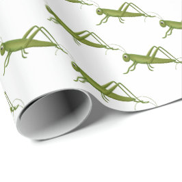 Grasshout op wit cadeaupapier