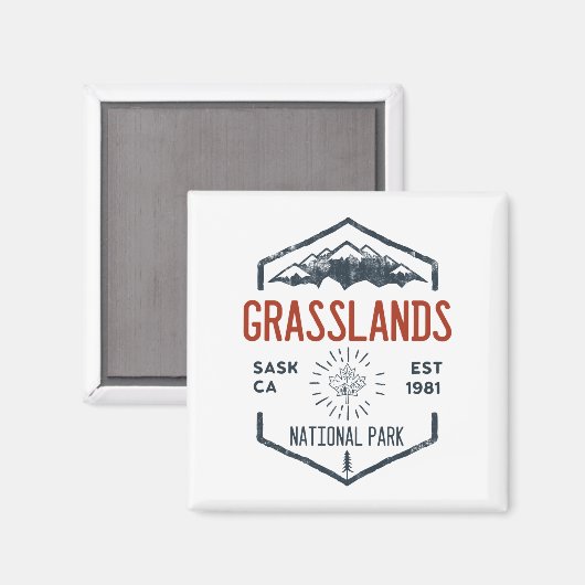 Grasslands National Park Canada  Magneet (Voorkant / Achterkant)