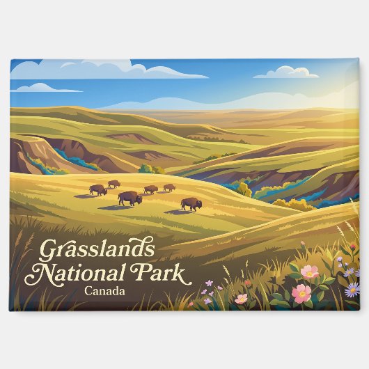 Grasslands National Park Canada Magneet (Voorkant)