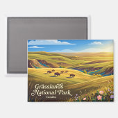 Grasslands National Park Canada Magneet (Voorkant / Achterkant)