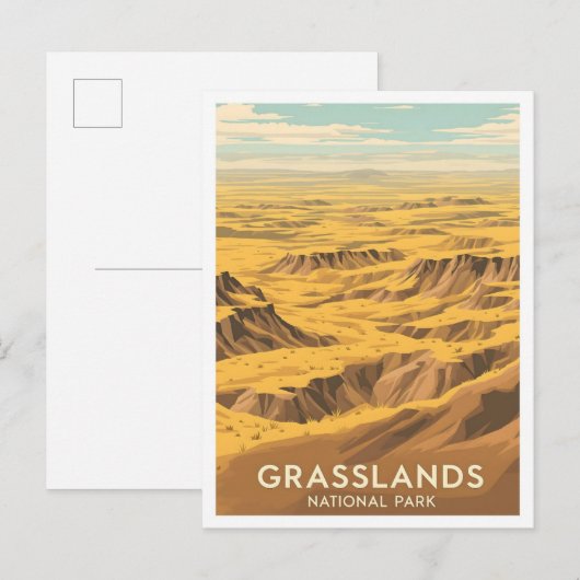 Grasslands National Park Saskatchewan Canada Briefkaart (Voorkant / Achterkant)