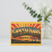 Grasslands National Park Saskatchewan Donkere Luch Briefkaart (Staand voorkant)