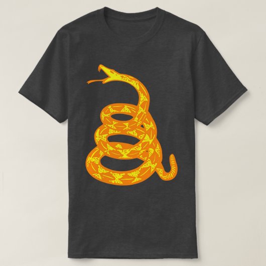 Grassless Yellow Gadsden Snake T-shirt (Design voorkant)