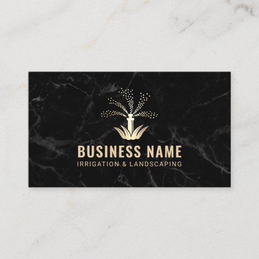 Grassprinkler irrigatie landschapsarchitectuur zwa visitekaartje (Voorkant)