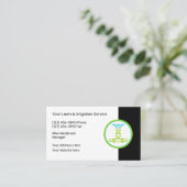 Grassproeiers en irrigatiediensten visitekaartje (Staand voorkant)