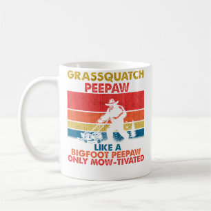 Grassquatch Opa Bigfoot Grappige Grasmaaier Tuin Koffiemok