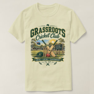 Grassroots Cricket Club Vintage Australische Crick T-shirt