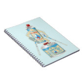 Grasstel gaspatronen grappige wandelen notitieboek (Rechterzijde)