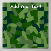 Grassy Camo Poster (Voorkant)