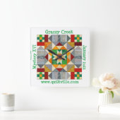 Grassy Creek-klok Vierkante Klok (Huis)