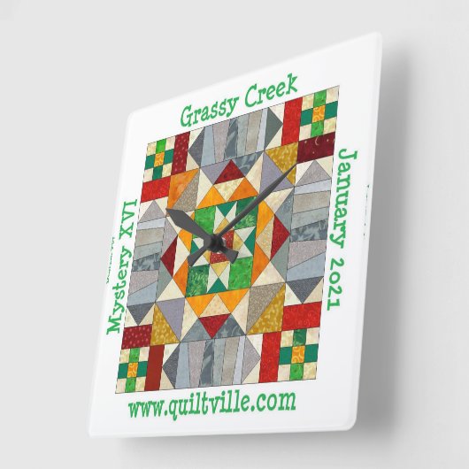 Grassy Creek-klok Vierkante Klok (Hoek)