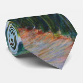 Grassy field met bomen stropdas (Opgerold)