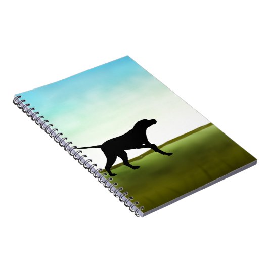 Grassy Field Pointer Dog Notitieboek (Rechterzijde)