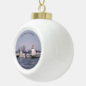 Grassy Island Range Lights Keramische Bal Ornament (Rechts)