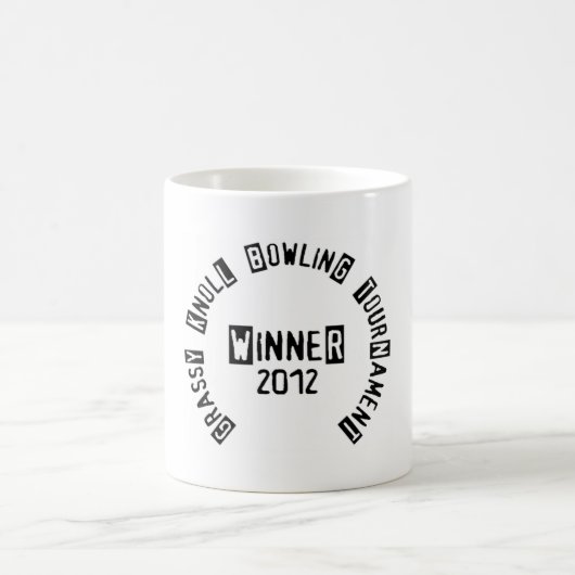 Grassy Knoll Bowling Tournament 2012 Winner's Mok (Center)