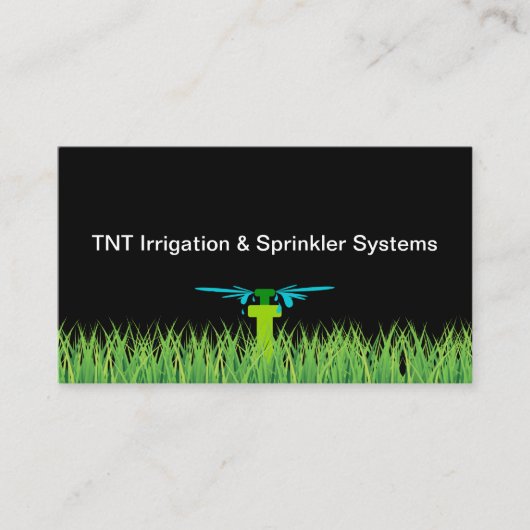 grassystemen en irrigatie visitekaartje (Voorkant)
