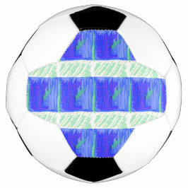 grasveld blauw groen Voetbal